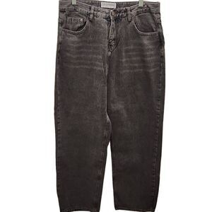 W Studio Women's Gray All We Have‎ Is Now 5 Pocket Lined Denim Jeans Size Large